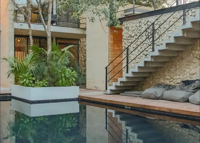 Apartment Private Rooftop With Jacuzzi Sleeps 8 In La Veleta Tulum
